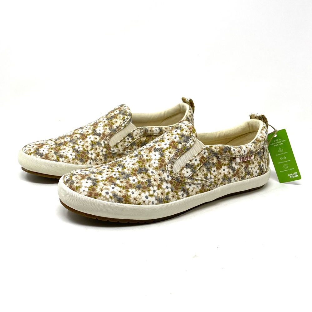 Taos Dandy Natural Floral Multi Loafers Slip-On Comfort Shoes Size 6 Medium - Picture 2 of 8
